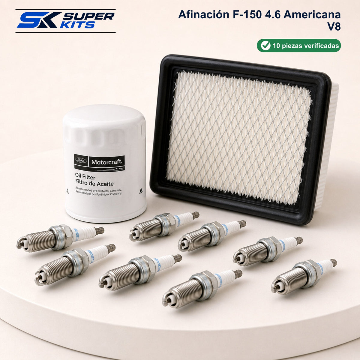 Kit AFINACION F150 4.6 AMERICANA V8 - F150 2008-2014 — contenido del kit