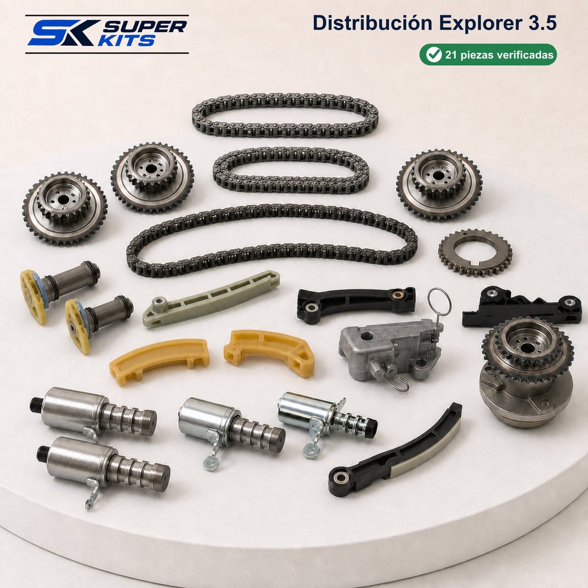 Kit DISTRIBUCION EXPLORER 3.5 - Explorer 4 puertas 2011-2019 — contenido del kit