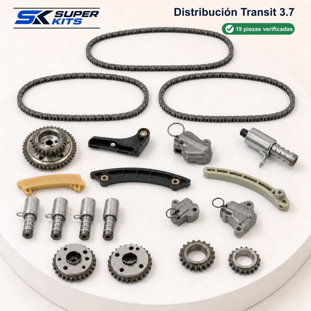 Kit DISTRIBUCION TRANSIT 3.7 - TRANSIT 2014-2025 — contenido del kit