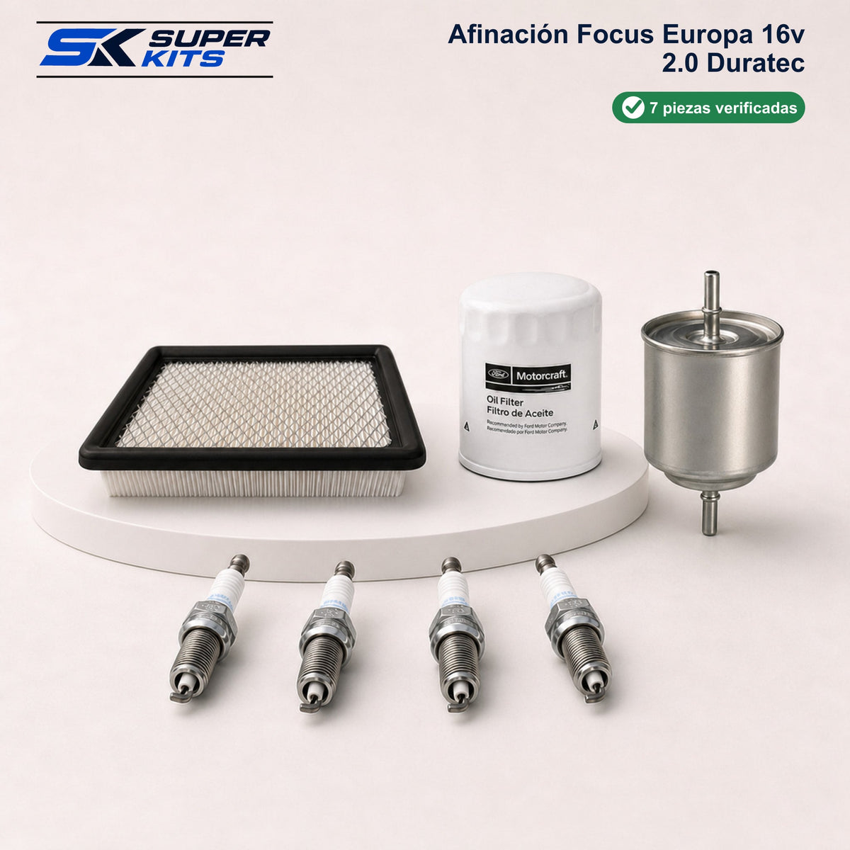 Kit AFINACION FOCUS EUROPA 16V 2.0 DURATEC - FOCUS 2007-2011 — contenido del kit