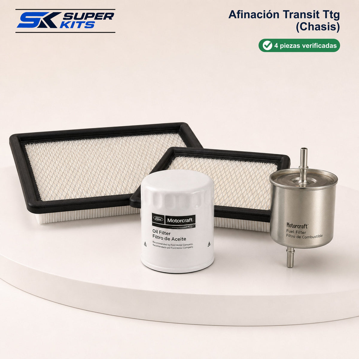 Kit AFINACION TRANSIT TTG (CHASIS) - TRANSIT 2014-2025 — contenido del kit