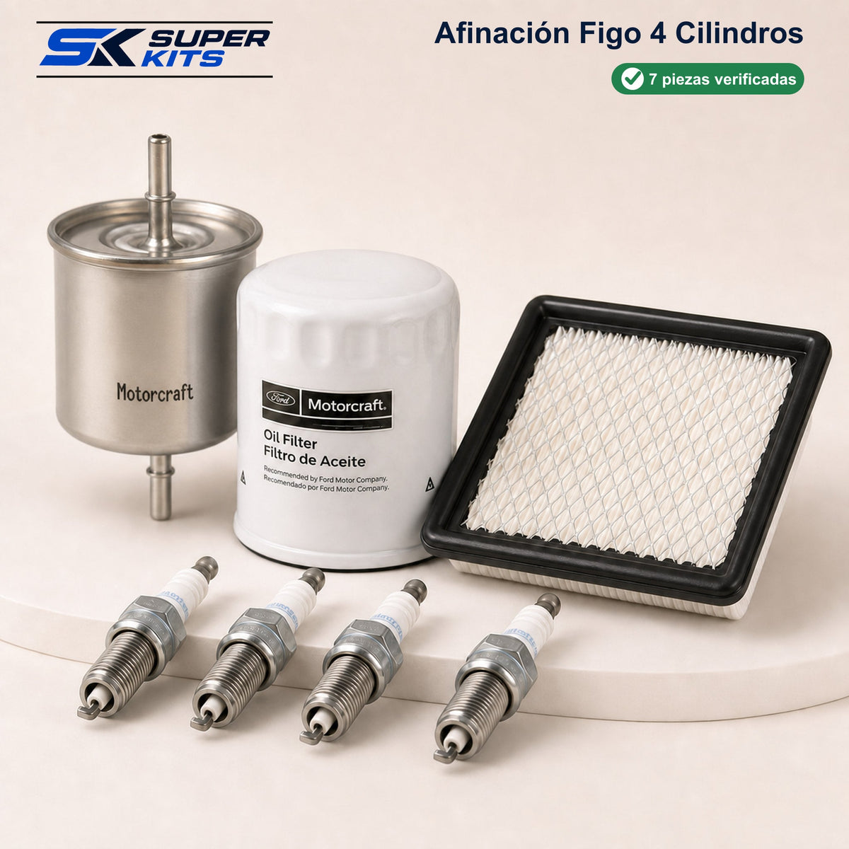 Kit AFINACION FIGO 4 CILINDROS - FIGO 2015-2019 — contenido del kit