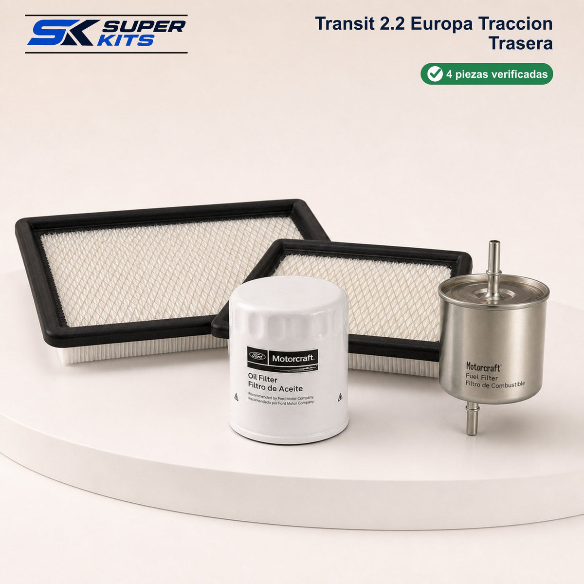 Kit TRANSIT 2.2 EUROPA TRACCION TRASERA - TRANSIT 2014-2025 — contenido del kit
