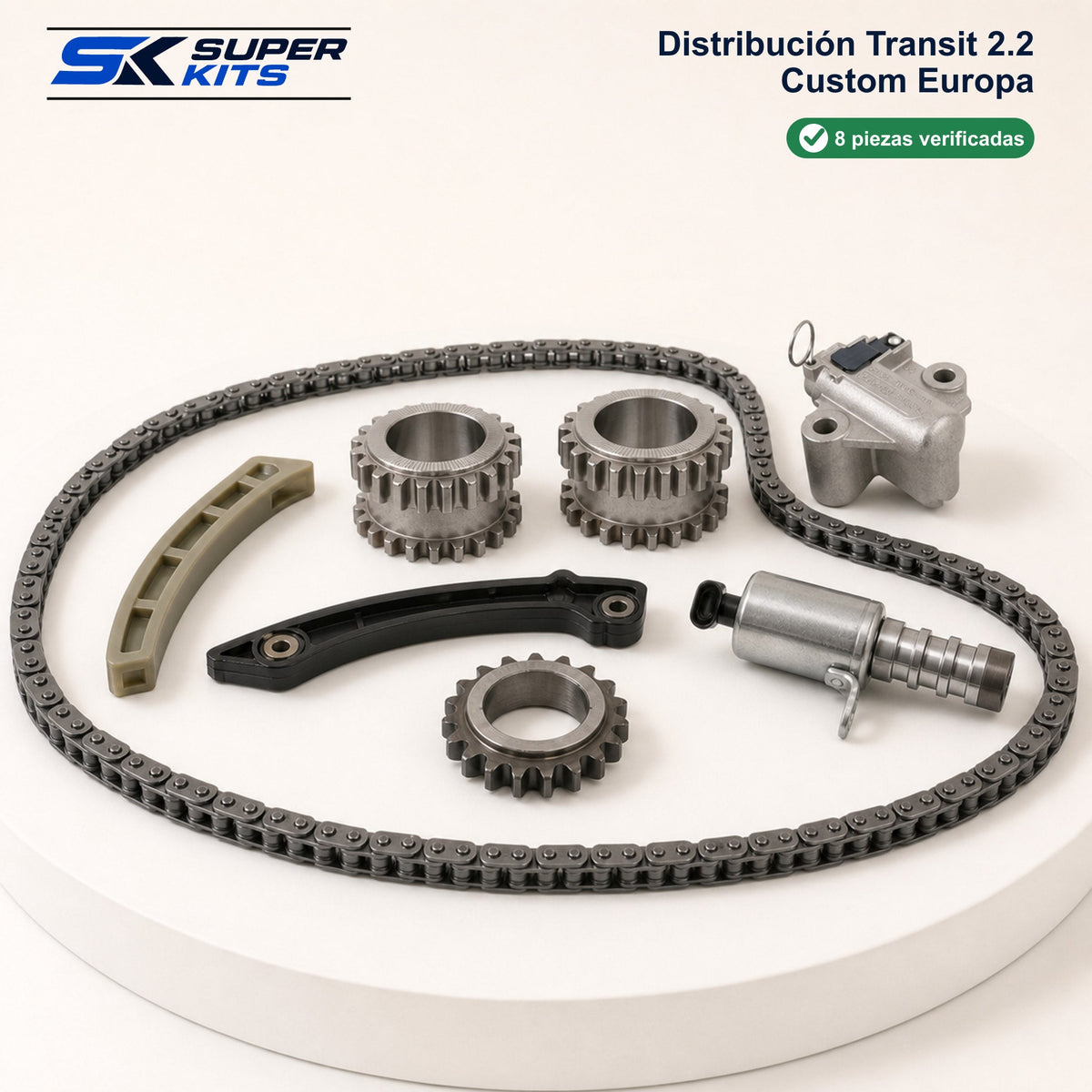 Kit DISTRIBUCION TRANSIT 2.2 CUSTOM EUROPA - TRANSIT 2012-2025 — contenido del kit