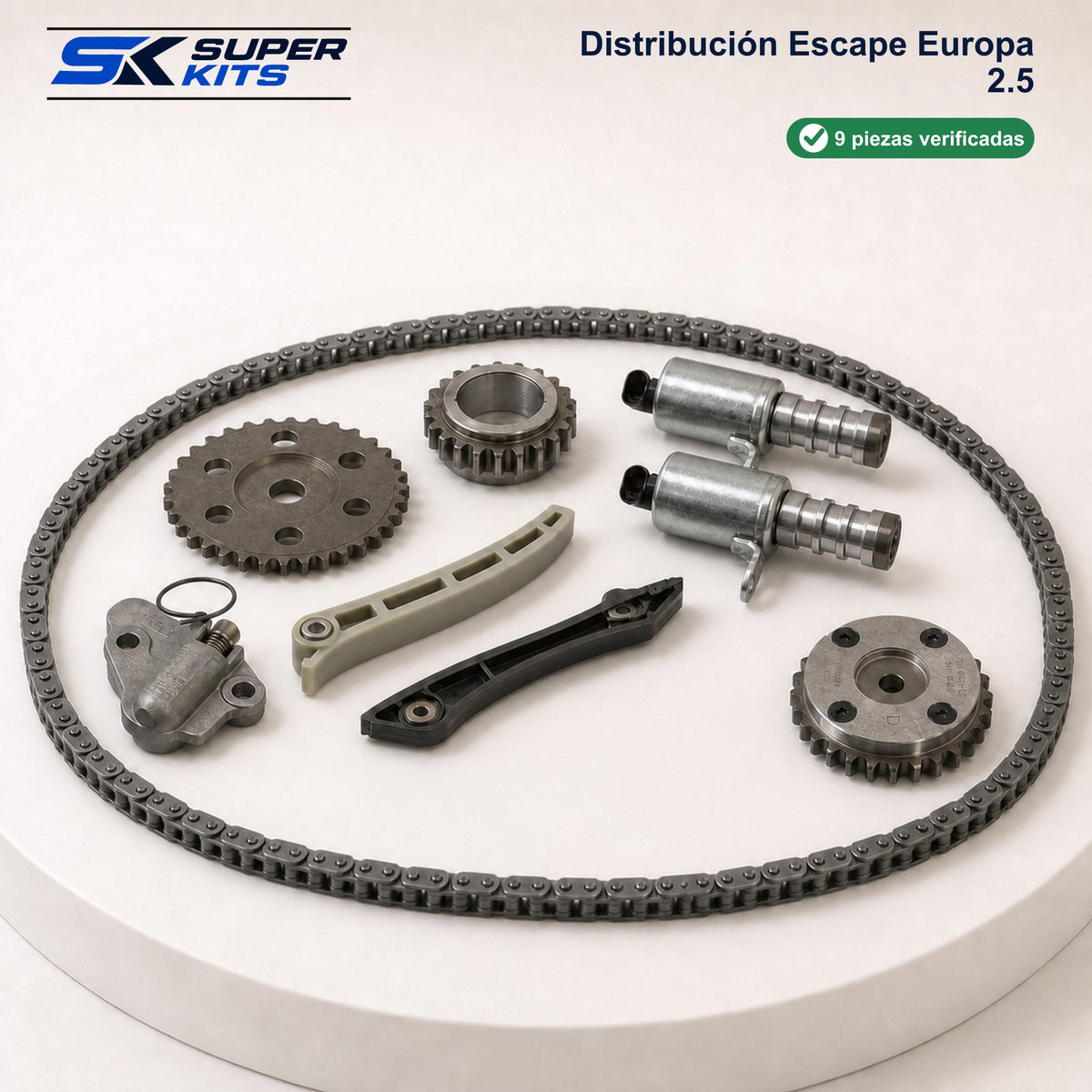Kit DISTRIBUCION ESCAPE EUROPA 2.5 - Escape 2014-2025 — contenido del kit