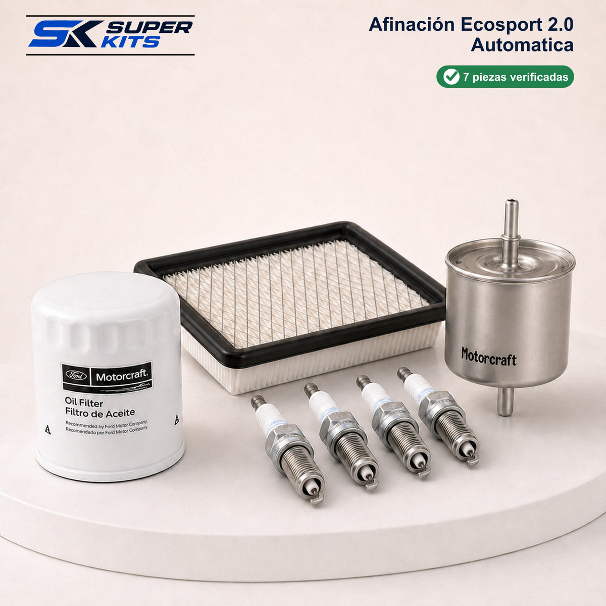 Kit AFINACION ECOSPORT 2.0 AUTOMATICA - ECOSPORT 2006-2008 — contenido del kit