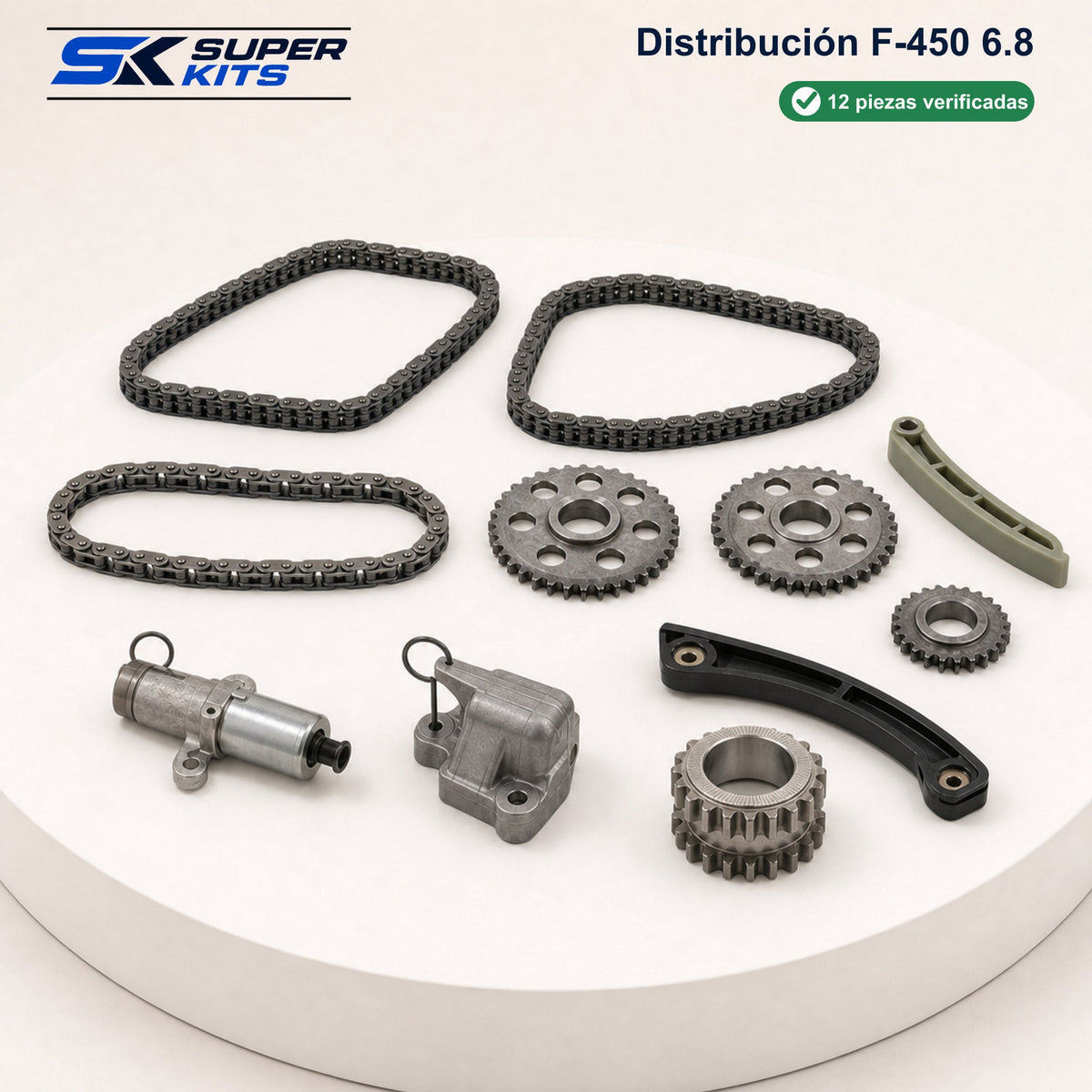 Kit DISTRIBUCION F450 6.8 - F450 2010-2016 — contenido del kit