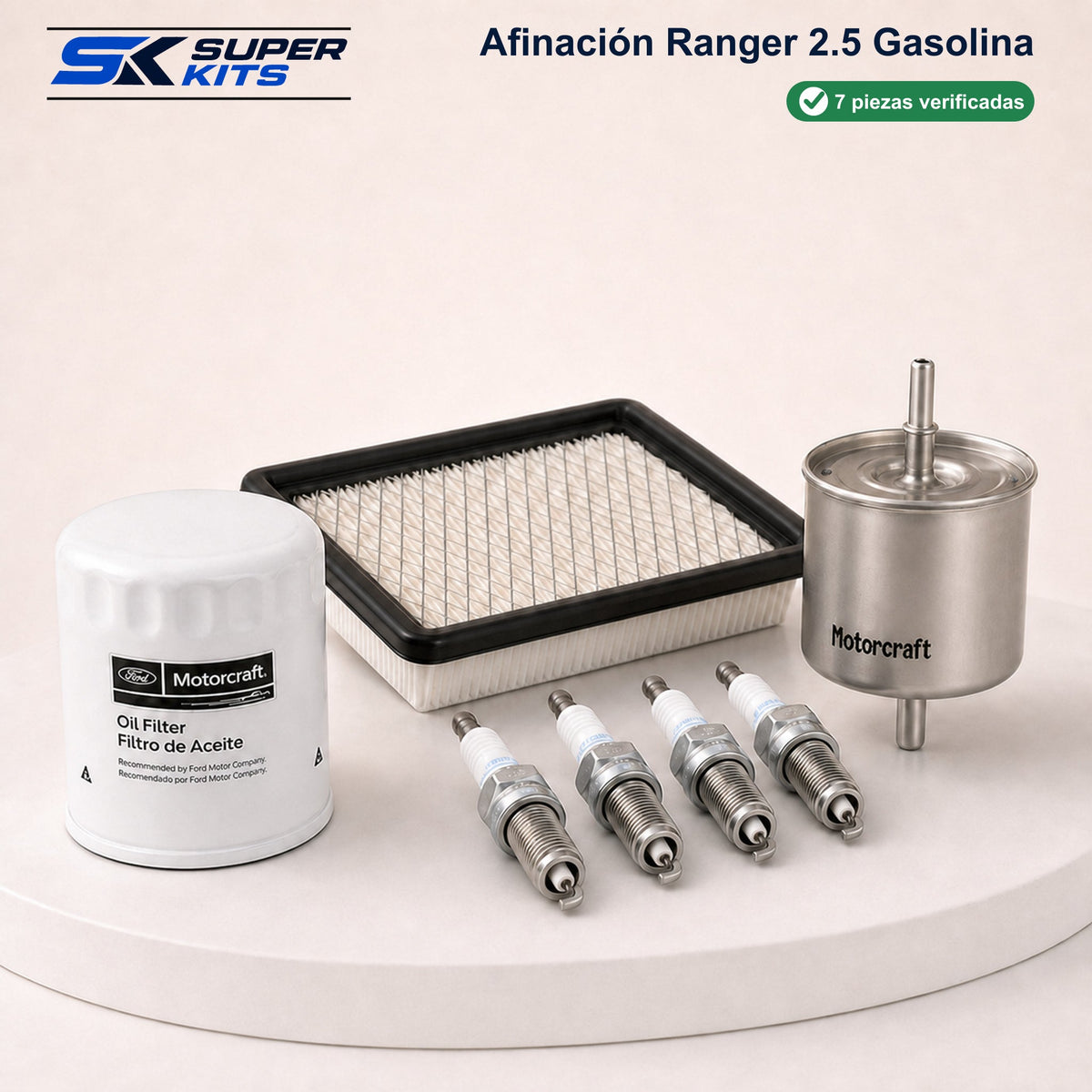 Kit AFINACION RANGER 2.5 GASOLINA - RANGER 2011-2025 — contenido del kit