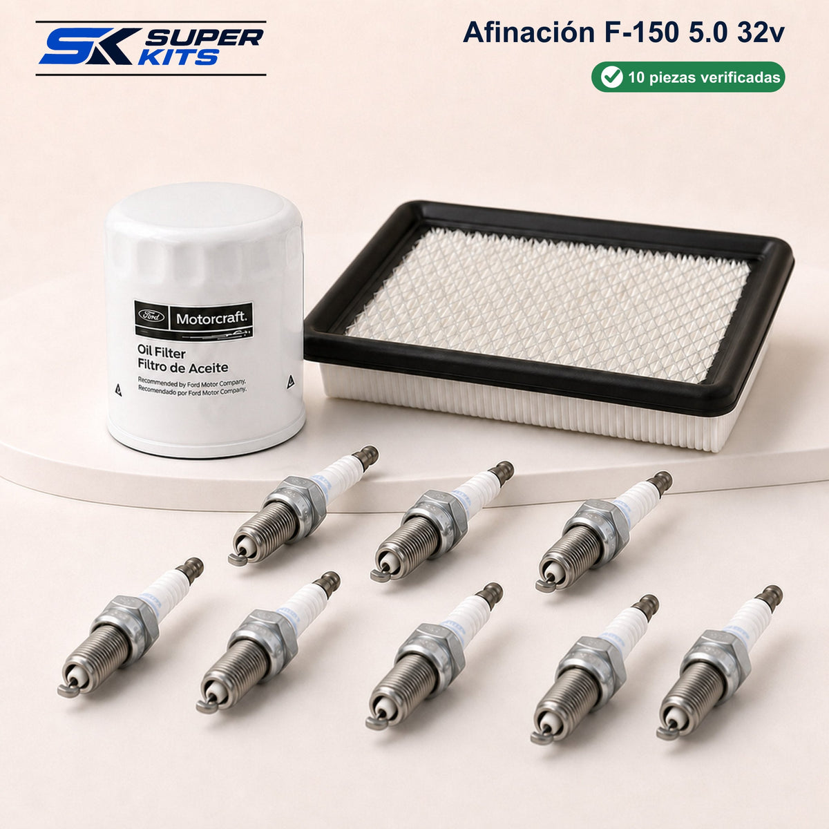 Kit AFINACION F150 5.0 32V - F150 2010-2014 — contenido del kit