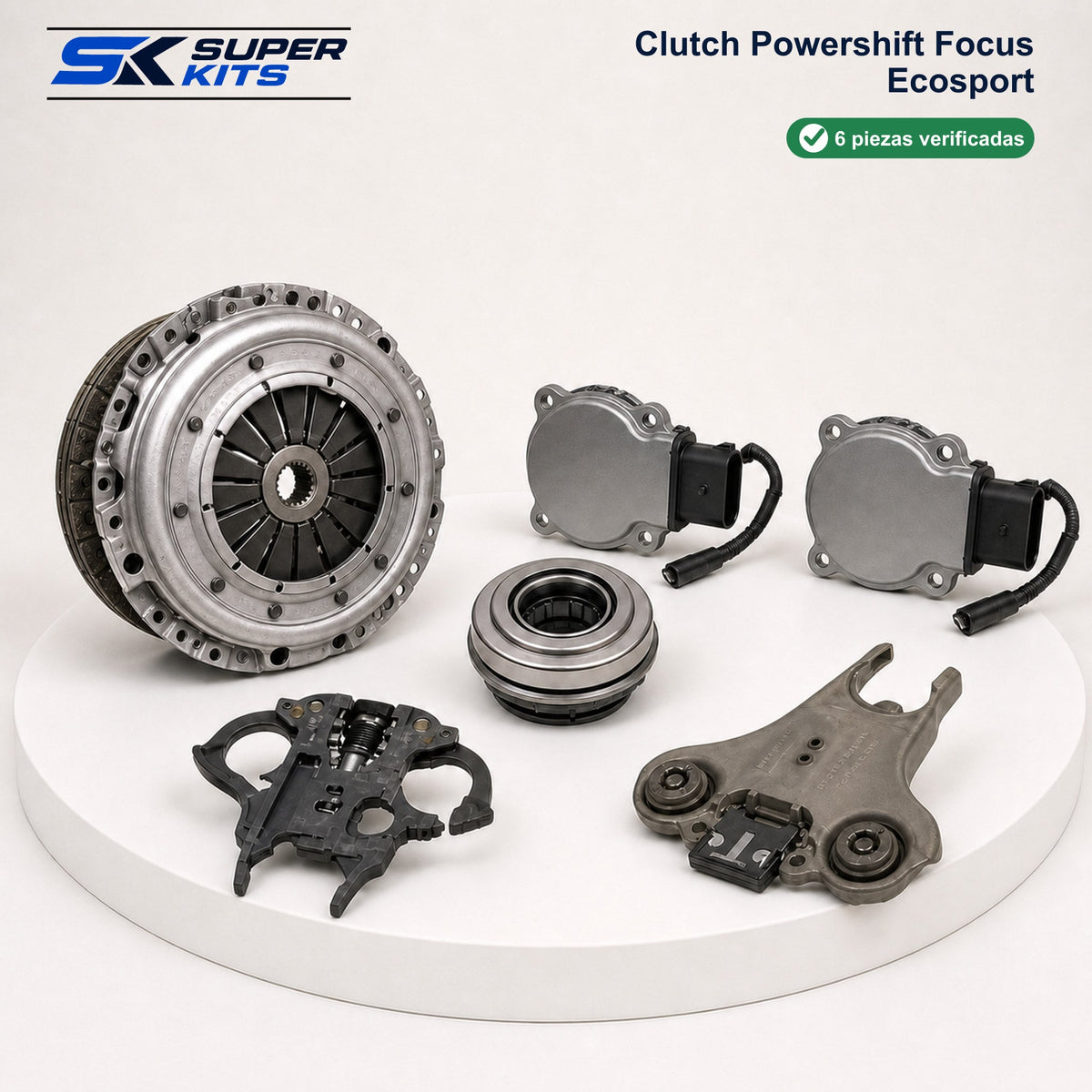Kit CLUTCH POWERSHIFT FOCUS ECOSPORT - FOCUS 2011-2025 — contenido del kit