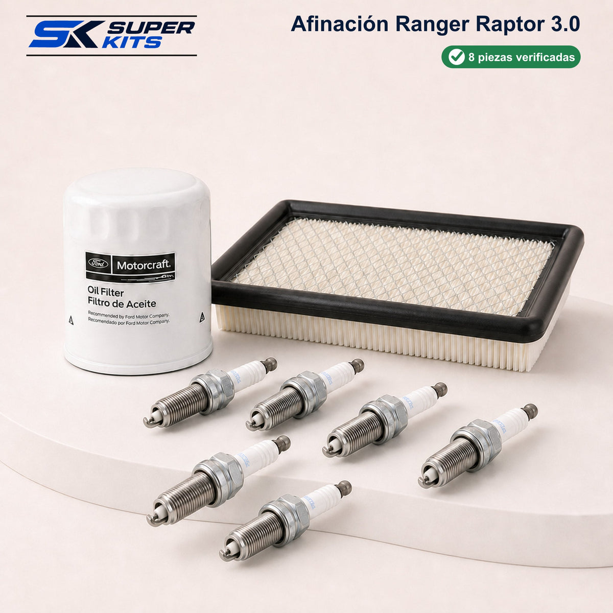Kit AFINACION RANGER RAPTOR 3.0 - RANGER 2022-2025 — contenido del kit
